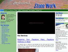 Tablet Screenshot of professionalstonework.com